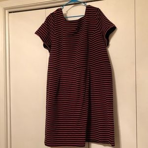 Black and pink stripped dress